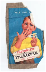 IL MILIONE 60s Invernizzi italy cheese paper card - punto formaggino G011 - Imagen 1 de 1