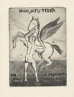 BERONE SANTAGLIULIANA: Eigen-Exlibris, Pegasus