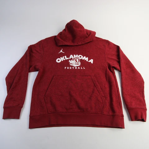 Oklahoma Sooners Air Jordan Sweatshirt Men's Crimson Used Cover