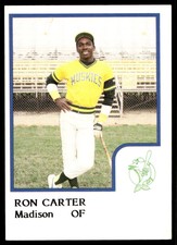 1986 ProCards Madison Muskies 5 Ron Carter   Madison Muskies  Baseball Card