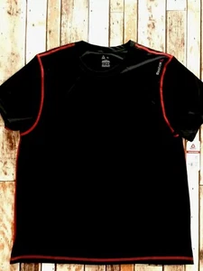 Reebok Boy's XL Black Athletic Moisture Wicking Top SS Fits BxG - Picture 1 of 8