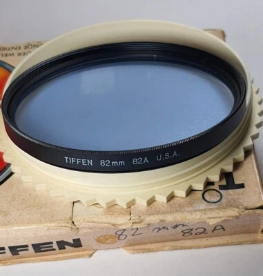 TIFFEN 82mm 82A Blue Light Balancing 82A 82-A 82 A Glass Lens Filter USA (8282A) - Image 1 of 4