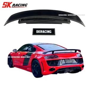 Carbon Fiber Rear Trunk Lip Spoiler Wing Bodykit For 2008-2015 Audi R8 GT V8 V10 - Picture 1 of 21
