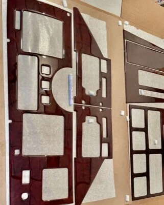 JUEGO DE MOLDURAS DE TABLERO INTERIOR CHEVROLET CORVETT CHEVY PARA 1984-1986 CHERRY BURLWOOD Foto 1 de 4