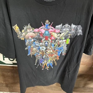 Overwatch Anniversary T-Shirt Mens Size 2XL Black Short Sleeve Gaming Anime - Picture 1 of 4