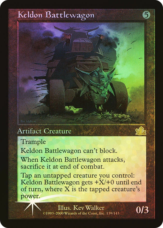 MTG FOIL Keldon Battlewagon  - Prophecy #139 - Image 1 of 1