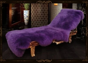 Soft Australian Sheepskin Rug Ivory Single Thick Pelt Sheep Hide Fur Carpet Home - Picture 1 of 27