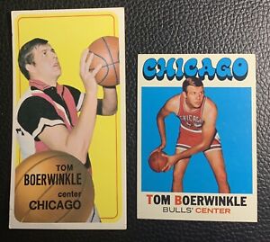 Tom Boerwinkle 1970 and 1971 Topps Chicago Bulls #68 #15