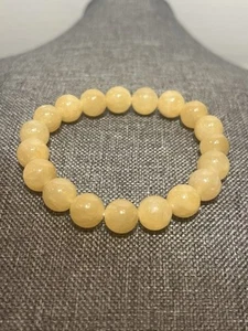 Natürlicher gelber Opal Edelstein Perlen Armband Neu - Bild 1 von 3