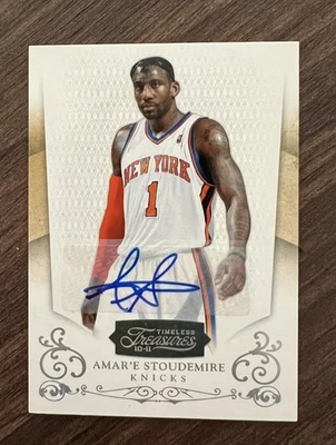 2010-11 Timeless Treasures Серебряные Подписи /10 AMAR'E Stoudemire Auto Knicks - Изображение 1 из 3