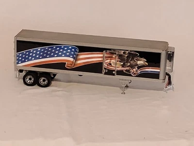 Franklin Mint - Eagle & Flag Refrigerated Trailer - 1:32 Diecast *GUC* - Image 1 of 4