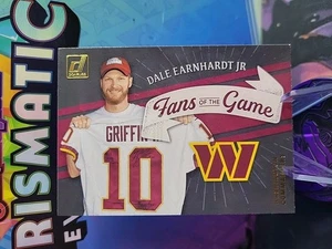 Donruss #FG-DE 2022 Dale Earnhardt Jr Fans of the Game Insert Commanders - Imagen 1 de 2