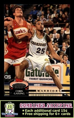 1992-93 Stadium Club #74 Chris Gatling Golden State Warriors - Image 1 of 2