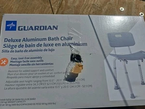 Medline Aluminium Badewannenbank mit Rückenlehne, 400 Pfund Kapazität - Bild 1 von 6