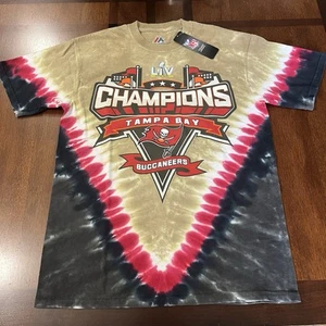 Neu mit Etikett Tampa Bay Buccaneers Shirt Batik Super Bowl LIV Champs Tom Brady Größe Medium - Bild 1 von 10
