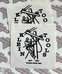 Klein Tool Box Logo Lineman 1960’s 1857 Decal 2 for 1 - Bild 1 von 2
