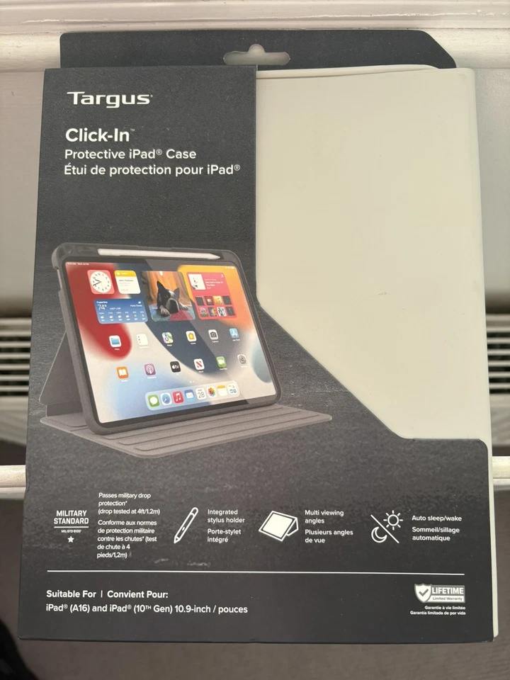 Targus Click-In Protective iPad 10th Gen 10.9" (A16) Case - beige  NEW - Image 1 of 1
