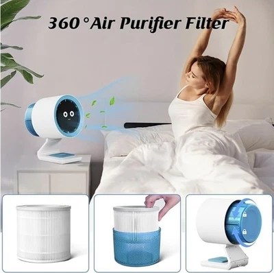 HEPA Replacement Filter for F11 Sismel Purifying Desk Fan | Medical Coating  - Image 1 of 4