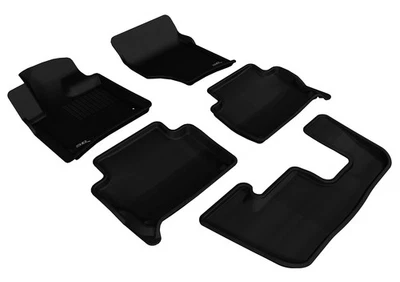 Floor Mats Custom Fit Liners Kagu All-Weather Black 1st 2nd 3rd Row L1AD02601509 Foto 1 de 4