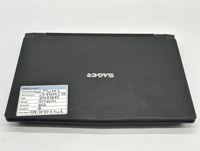 Sager P750TM1 Gaming Laptop, i7-8700K, 3.7GHz, 64GB RAM, 2TB NVMe, No OS/Adapter - Image 1 of 4