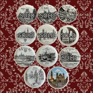 Platos de porcelana europeos vintage placa de coleccionista posavasos mini platos que elijas - Imagen 1 de 9