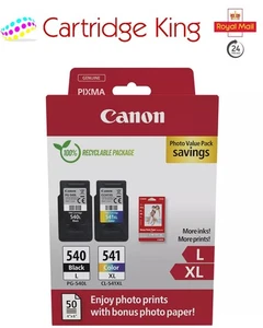 Canon PG-540L / CL-541XL Genuine Ink Cartridges for Pixma MG3650s - Picture 1 of 4
