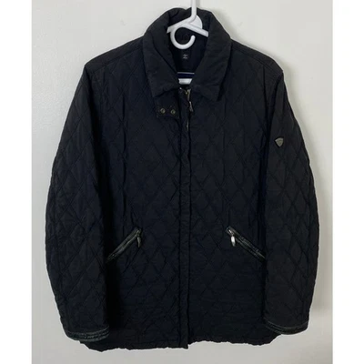 Women Post Card Italy quilted puffer insulated zip-up jacket coat, US8/EU44 - Image 1 of 4