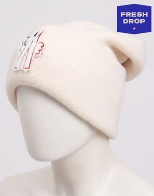PVP €340 MONCLER GRENOBLE Lana Esquí Gorro Gorra Talla Única Logo Parche Diseño holgado Foto 1 de 4