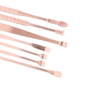 Edelstahl Spirale Ohr Wachs Reiniger Set Portable Ear Pick Löffel Earwax Rem CUB - Bild 1 von 30