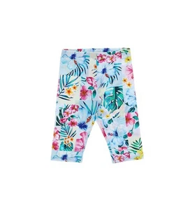 SUMMER FLOWERS COTTON BABY GIRL LEGGINGS - Picture 1 of 4