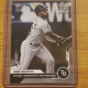 Randy Arozarena - MLB TOPPS NOW Card 477 - 10 HR Postseason RECORD RC 