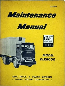 1959 GMC Heavy Duty Short Nose Truck DLR8000 Shop Service Repair Manual Original - Bild 1 von 3
