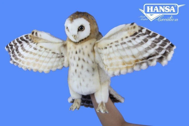 Hansa Creation Hand Puppet Barn Owl 38cm CA Australia HC8396 - image 1 of 1
