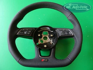 Volante Audi RS4 RS5 3 Raggi Multifunzione Pelle Forato - Foto 1 di 9