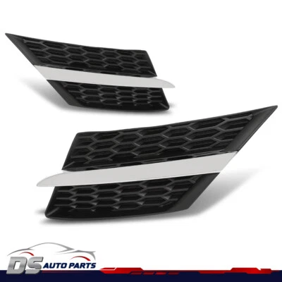 Fit For 2013-2015 Toyota RAV4 Front Grille Bumper Black Chrome Left and Right - Image 1 of 4