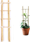 Natural Bamboo Trellis Ladder-Shaped 2 Ft (60Cm) Plants Trellis Support for Clim