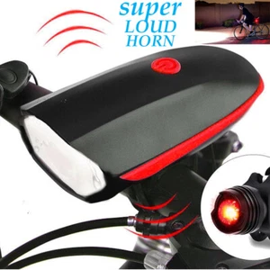Super Bright USB Led Bike Bicycle Light Rechargeable Headlight &Taillight Set - Picture 1 of 8