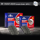 Front & Rear Ceramic Disc Brake Pads For Town & Country Grand Caravan Journey Dodge Journey