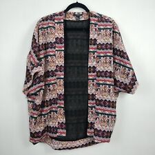 Forever 21 Size S / Small Boho Aztec  Boxy Open Cardigan Blouse Kimono VGC ⭐