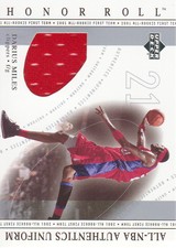 2001-02 Upper Deck Honor Roll All-NBA Authentics Jersey #DM Darius Miles
