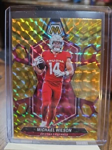2024 Panini Mosaic Mosaic Reactive Yellow Michael Wilson Card - Picture 1 of 2