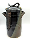 Handmade Studio Art Pottery Covered 56-oz. Jar Signed Hoffman, VG Cond. 10" Tall