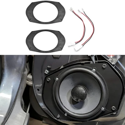 2 adaptadores de anillo espaciador de altavoz de puerta de 6X9 a 6,5 pulgadas para Dodge/Chrysler/Jeep Foto 1 de 4