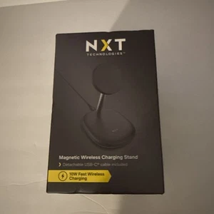 NXT Technologies Magnetic Wireless Charging Stand with USB-C Cable for iPhone - Photo 1 sur 2