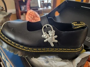 New In Box Heaven Marc Jacob's Doc Martin's Size 8 Black Leather - Picture 1 of 4