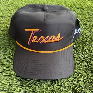 Bad Birdie “Texas” Golf Rope Snapback Hat (Black/Orange/Purple) Neon NEW - Picture 1 of 6