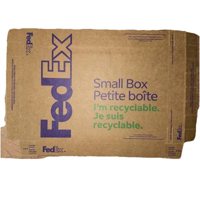 FedEx Express Small Box, Corrugated Hard Peel n’ Seal Box (Brand New, Pack Of 5) - Image 1 of 4