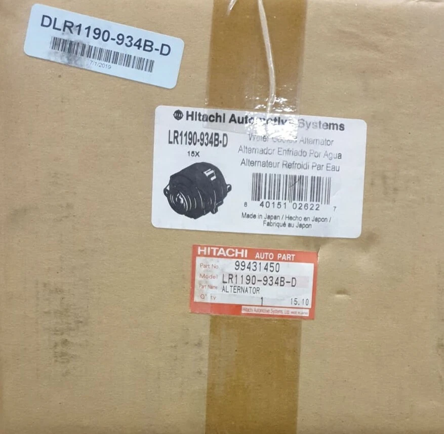 Neu Hitachi Lichtmaschine Wassergekühlt LR1190-934B-D AUDI R8 SPYDER LAMBORGHINI - Image 1 of 1