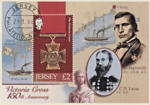 GB - JERSEY 2006 Victoria Cross 150th Anniversary £2 Sheet SG MS1258 USED SHIPS - Picture 1 of 1