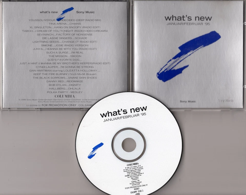 What's New Promo-CD Januar/Februar '95 Cyndi Lauper BOB DYLAN Dan Hartman - Bild 1 von 1